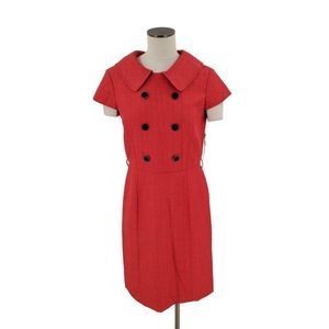 Alex Marie Dress Women's Knee Length Cap Sleeve Button Detail Pink Size 10 New